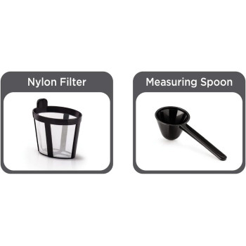 Black Decker Coffee Maker DCM48-B5 450W With Two Coffee Mugs And Measuring Spoon Set Red