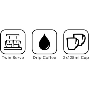 Black Decker Coffee Maker DCM48-B5 450W With Two Coffee Mugs And Measuring Spoon Set Red