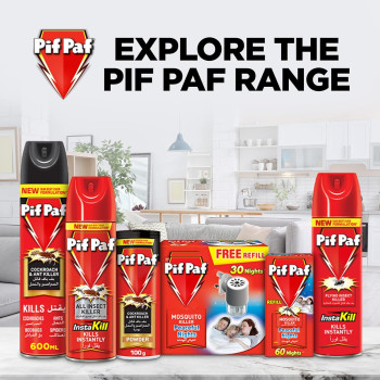 Pif Paf Mosquito & Fly Killer, Kills Instantly, Insect Killer Spray With Best Ever Formulation, 400 ml, Pack of 3