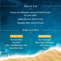 Aqualogica Glow+ Dewy Sunscreen SPF 50 PA+++ For UVA/B & Blue Light Protection, For Glowing & Well Protected Skin, Cream, 50G