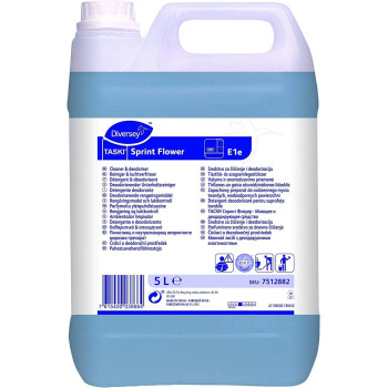 Diversey Taski Sprint Flower - Multi-Purpose Cleaner With Floral Scent For Effective & Efficient Cleaning Of Hard Surfaces, Ideal For Commercial And Residential Use