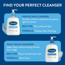 Cetaphil Oil Free Gentle Foaming Cleanser For Dry To Normal, Sensitive Skin, 8oz Pack of 2, Made With Glycerin And Vitamins B5 And E, Dermatologist Tested, Hypoallergenic, Soap Free, Fragrance Free
