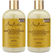 Shea Moisture Raw Shea Butter Restorative Shampoo 13oz And Conditioner Bundle 13oz