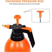 Volwco Handheld Garden Sprayer, Volwco 2L Portable Pressurized Sprayer One Hand Pressure Bottle, Adjustable Nozzle, Use with Water Chemicals
