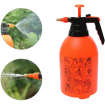 Volwco Handheld Garden Sprayer, Volwco 2L Portable Pressurized Sprayer One Hand Pressure Bottle, Adjustable Nozzle, Use with Water Chemicals