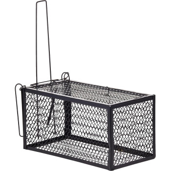 Rat Mouse Cage Trap Snap Trap - Set Cage Medium Size Black Colour