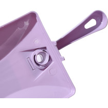Abbasali Handheld Double Roller Style Brush, Manual Carpet Cleaning Brush, Sweeper, Crumb Remove Hair Brushes, Purple