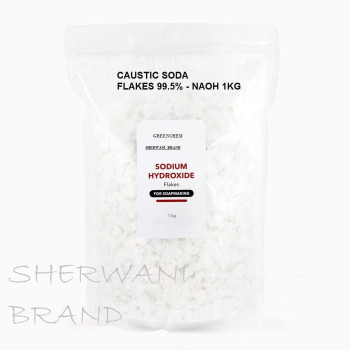 Caustic Soda Sodium Hydroxide Lye Flasks (1kg)