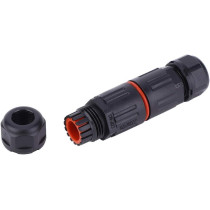 Walfront 10 Pcs Electrical Cable Connector IP68 3 Pin Outdoor Plug Socket Waterproof Wire Connector Fitting 0.5mm² - 2.0mm²