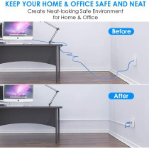 Electrical PVC Trunking With Sticker (Pack of 3 Pieces, 10mm x 10mm)