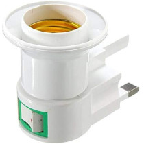 Abbasali UK Plug Lamp Holder Converter Socket Control