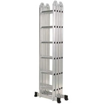 Hawk King EN131 24 Steps Multipurpose Folding Ladder (7.1m/23ft, Up to 330lbs/150Kg)