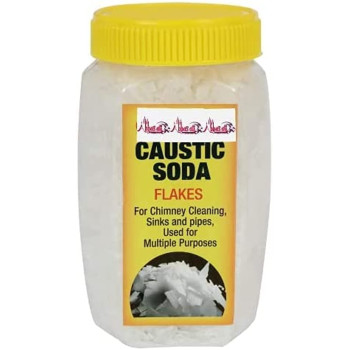 Abbasali Pure Caustic Soda Flakes 2000ml (1400 Gram), Sodium Hydroxide NaOH, Multipurpose Cleaning Soda, Home Made Detergent