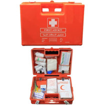 Vitacelli First Aid Kit ABS Heavy Duty Plastic With Wall Mounted Bracket, Can Be Used For 20 To 25 People Work Space, For Car/Small Office/Warehouse - First Aid Box