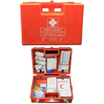 Vitacelli First Aid Kit ABS Heavy Duty Plastic With Wall Mounted Bracket, Can Be Used For 20 To 25 People Work Space, For Car/Small Office/Warehouse - First Aid Box