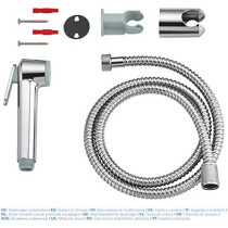 Grohe Bathroom Fixtures, Trigger Spray, Shattaf With Wall Holder - Tempesta-F Collection, International Variation, 26354000