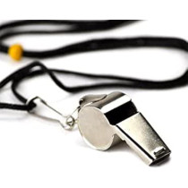 Abbasali Stainless Steel Whistle With Lanyard - Great For Coaches & Referees, Official Pack of 2pcs