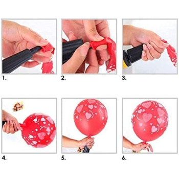 Abbasali Happy Birthday Double Action Balloon Pump Hand-Held Manual Balloon Inflator Air Pump Blower, Balloon Modelling Kit and Party Decoration, Pack Of 2Pcs