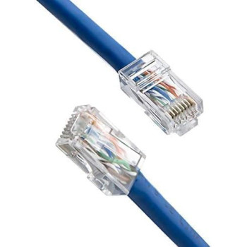 Abbasali Cat6 RJ45 Ends, Abbasali 100-PACK Cat6 Connector, Cat6 / Cat5e RJ45 Connector, Ethernet Cable Crimp Connectors UTP Network Plug For Solid Wire & Standard Cable, Transparent