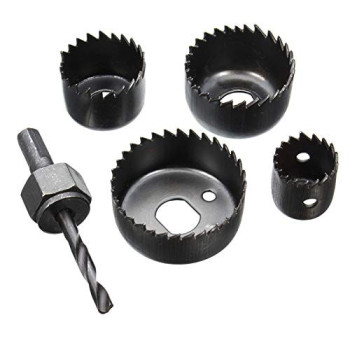 Ashimaz 5pcs/set Hole Saw Set Drill Bits Cutting Cutter Kit Round Circular 25cm x 35cm x 44cm x 50cm Hole Saw Drilling Kit Set