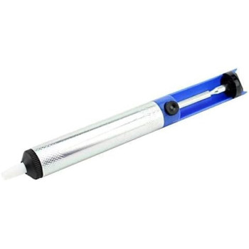 Metal Pump Sucker Solder Irons Remover Tool - Blue, Silver