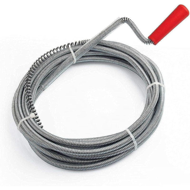 SGS Auger Plumbing Snake Clean Sink Drain Pipe Hair and Clog Remover Tool (10m)
