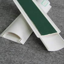 PVC ARC Floor Trunking With Sticker, 2 Pieces of 1m (25mm X 8mm)
