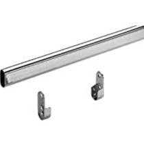 Abbasali 95 Cm Wardrobe Bar, Clothes Rod - Closet & Cupboard Organizer, Chromed Steel With Fittings - Easy Installation, Rail Coat Rack Wall Or Clothes Rail - Pack of 3