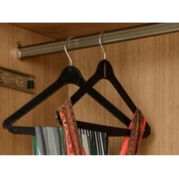 Abbasali 95 Cm Wardrobe Bar, Clothes Rod - Closet & Cupboard Organizer, Chromed Steel With Fittings - Easy Installation, Rail Coat Rack Wall Or Clothes Rail - Pack of 3