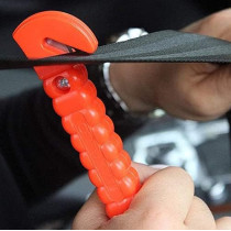 Emergency Escape Tool Auto Car Window Glass Hammer Breaker and Seat Belt Cutter Escape 2-in-1 Tool 1pcs