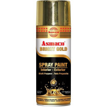Asmaco Spray Paint Bright Gold, 400 Ml