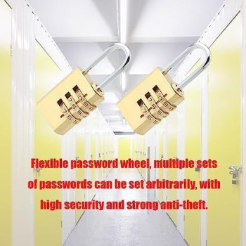 Abbasali Mini 3 Digits Number Password Code Lock Combination Padlock Resettable For Travelling Bag Door (3)