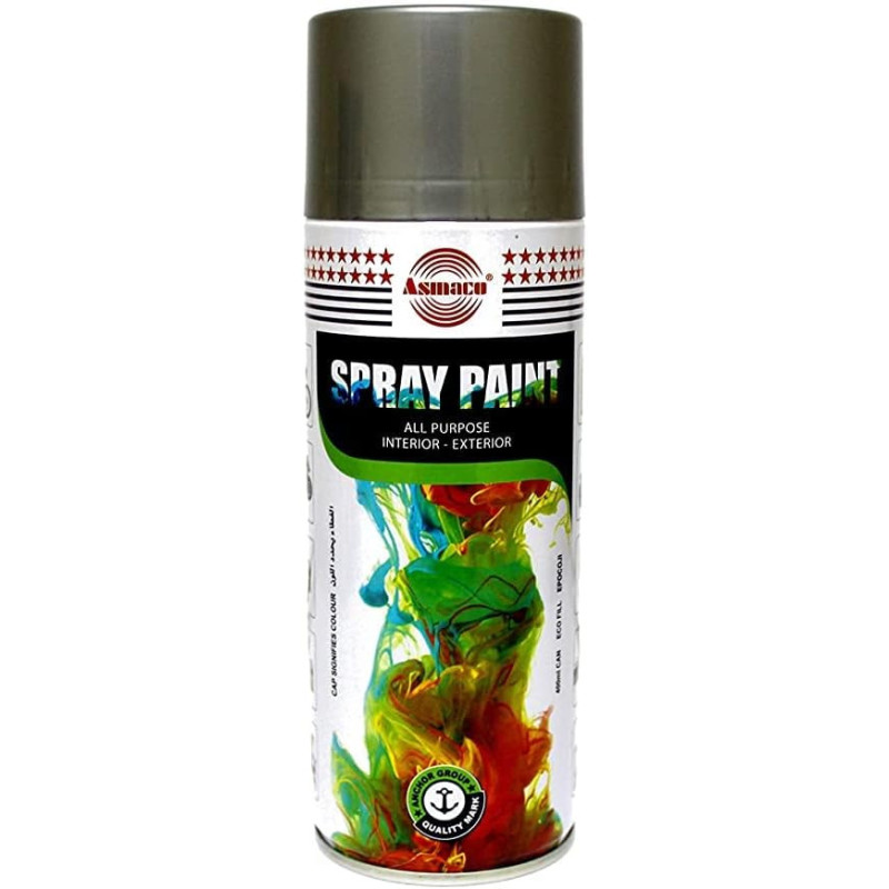 Asmaco Spray Paint, Silver, Asmaco003