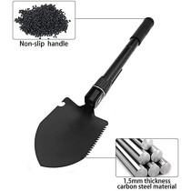 Abbasali Military Folding Shovel Multipurpose Tool For Outdoor Survival Portable With Carrying Pouch Camping Outdoor Tools