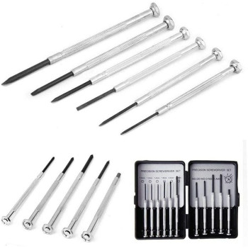 Abbasali 11Pcs Micro Screwdriver Set Precision Tool Watch Jewelry Glasses Repairs Kit Small Screwdriver Set For Electronics, Toys Computer Watch Repair