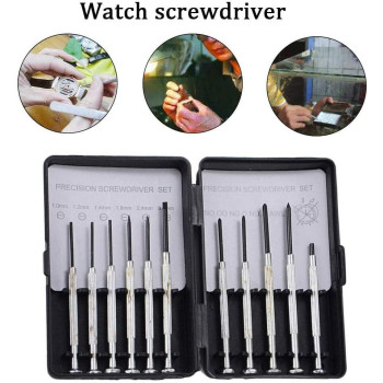 Abbasali 11Pcs Micro Screwdriver Set Precision Tool Watch Jewelry Glasses Repairs Kit Small Screwdriver Set For Electronics, Toys Computer Watch Repair