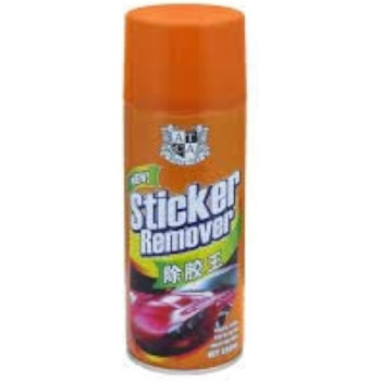 Abbasali Sticker Remover Spray 450Ml With Glass Scrapper & 10Pcs Spare Blades Used To Remove Stickers From Glasses And Other Uses