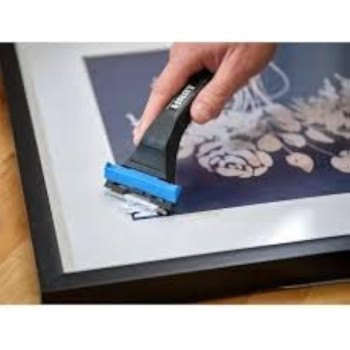 Abbasali Sticker Remover Spray 450Ml With Glass Scrapper & 10Pcs Spare Blades Used To Remove Stickers From Glasses And Other Uses