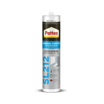 Pattex SL212 White Silicone Sealant Cartridge For Indoor And Outdoor, White, 280 ml, 2637448