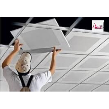 Abbasali Gypsum Ceiling Tile 600x600x7mm (Pack Of 8 Pieces)