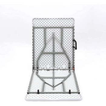 1.8M 6Ft Foldable Lightweight Table, Durable Outdoor And Indoor Portable Table, Colour White
