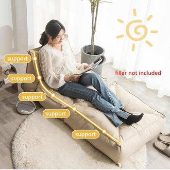 Deep Sleep Bean Bag Soft and comfortable Lounger chair Living Room Furniture Bed Folding Recliner Sofa with Filler Living Room Lazy Couch DS-BBS-05