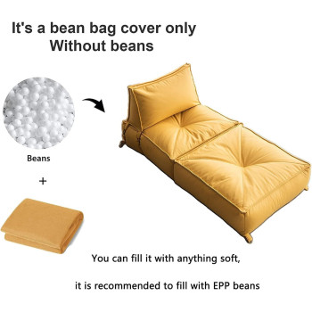 Deep Sleep Bean Bag Soft and comfortable Lounger chair Living Room Furniture Bed Folding Recliner Sofa with Filler Living Room Lazy Couch DS-BBS-04