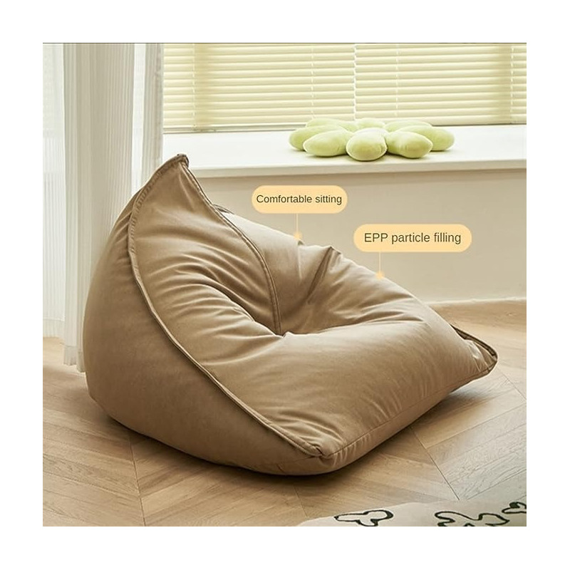 Deep Sleep Couches for Living Room Lazy Sofa Balcony Lying Leather Single Chair Sofa Bedroom Living Room Study Leisure Sofa DS-BB-05