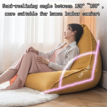 Deep Sleep Couches for Living Room Lazy Sofa Balcony Lying Leather Single Chair Sofa Bedroom Living Room Study Leisure Sofa ‎DS-BB-07