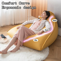 Deep Sleep Couches for Living Room Lazy Sofa Balcony Lying Leather Single Chair Sofa Bedroom Living Room Study Leisure Sofa ‎DS-BB-07