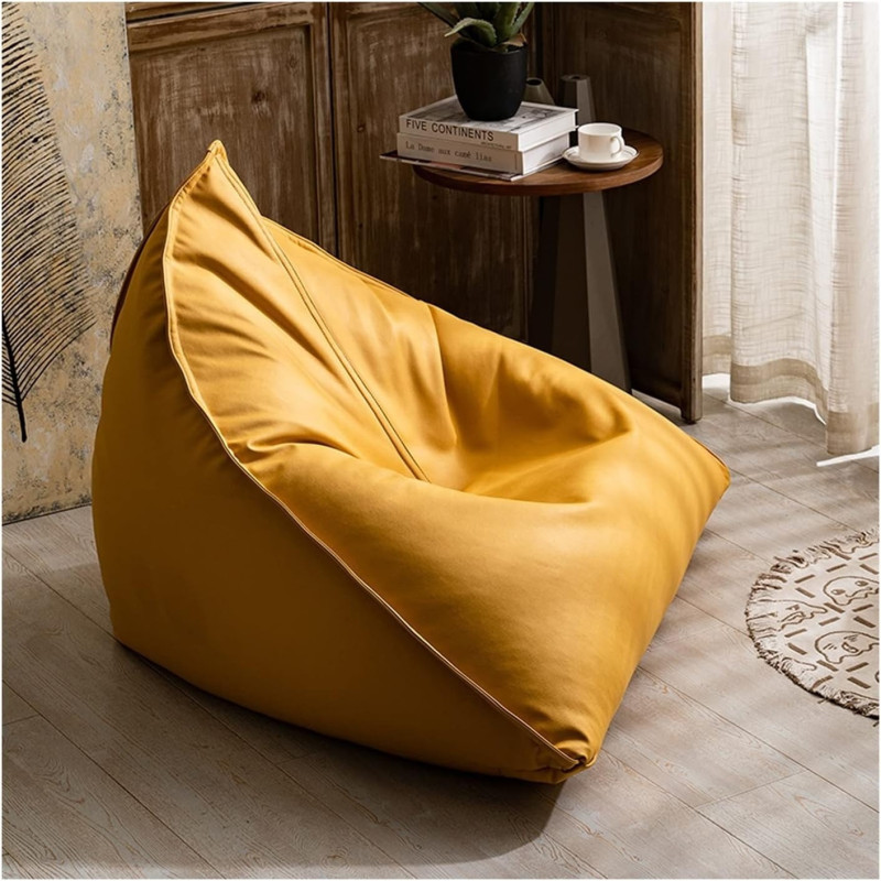 Deep Sleep Couches for Living Room Lazy Sofa Balcony Lying Leather Single Chair Sofa Bedroom Living Room Study Leisure Sofa DS-BB