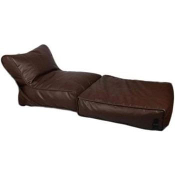 DEEP SLEEP EVERY NIGHT Bean Bag Bed Chair Sofa Bed Leather Wallow Filp - Out Lounger relaxing bed chair relaxer ideal for hostels hotel hospitals (Brown)