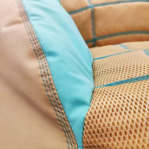 Deep Sleep Kids Sports Chair Sofa Bean Bag Polyester Fabric with Mesh Seat for Kids upto 12 Years Furniture Chair Bean Bag: D 70x W 60x H 65cm (Light green)