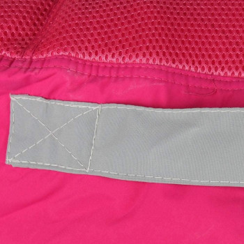 Deep Sleep Kids Sports Chair Sofa Bean Bag Polyester Fabric with Mesh Seat for Kids upto 12 Years Furniture Chair Bean Bag: D 70x W 60x H 65cm (Pink & Grey)